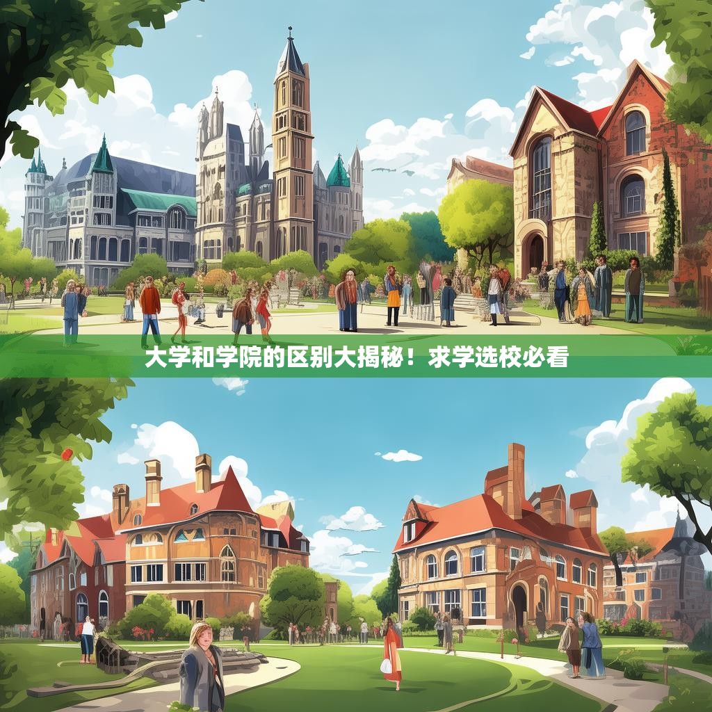 大学和学院的区别大揭秘！求学选校必看