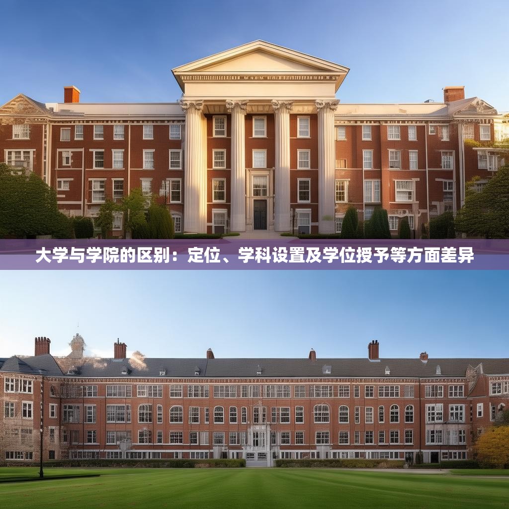 大学与学院的区别：定位、学科设置及学位授予等方面差异