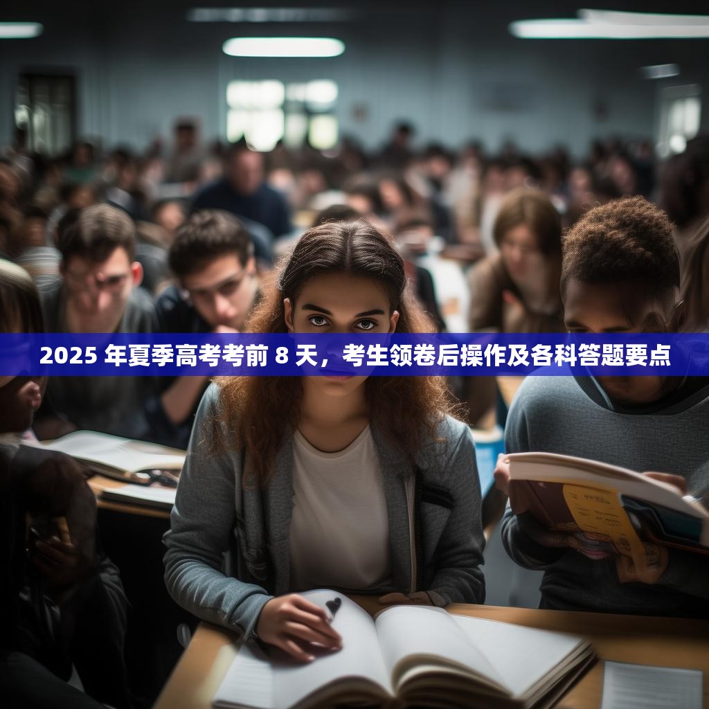 2025 年夏季高考考前 8 天，考生领卷后操作及各科答题要点