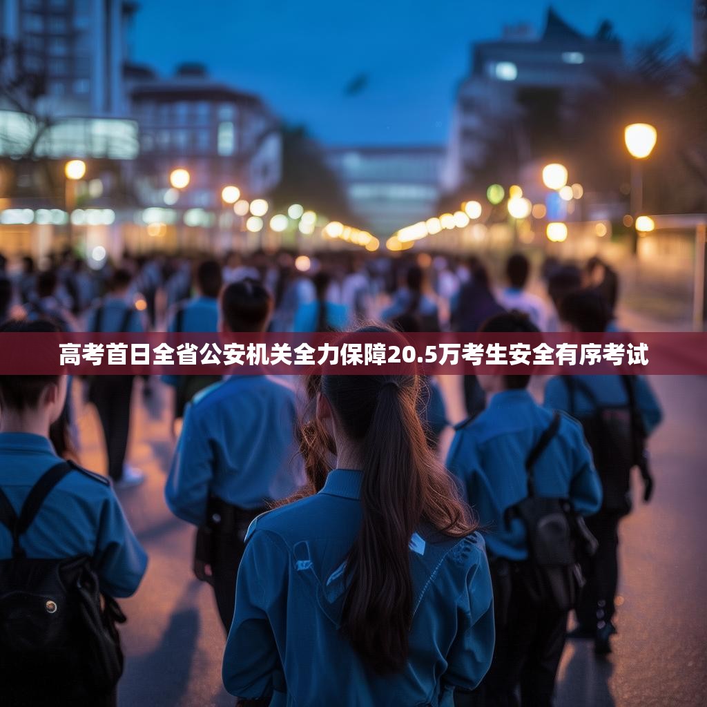 高考首日全省公安机关全力保障20.5万考生安全有序考试