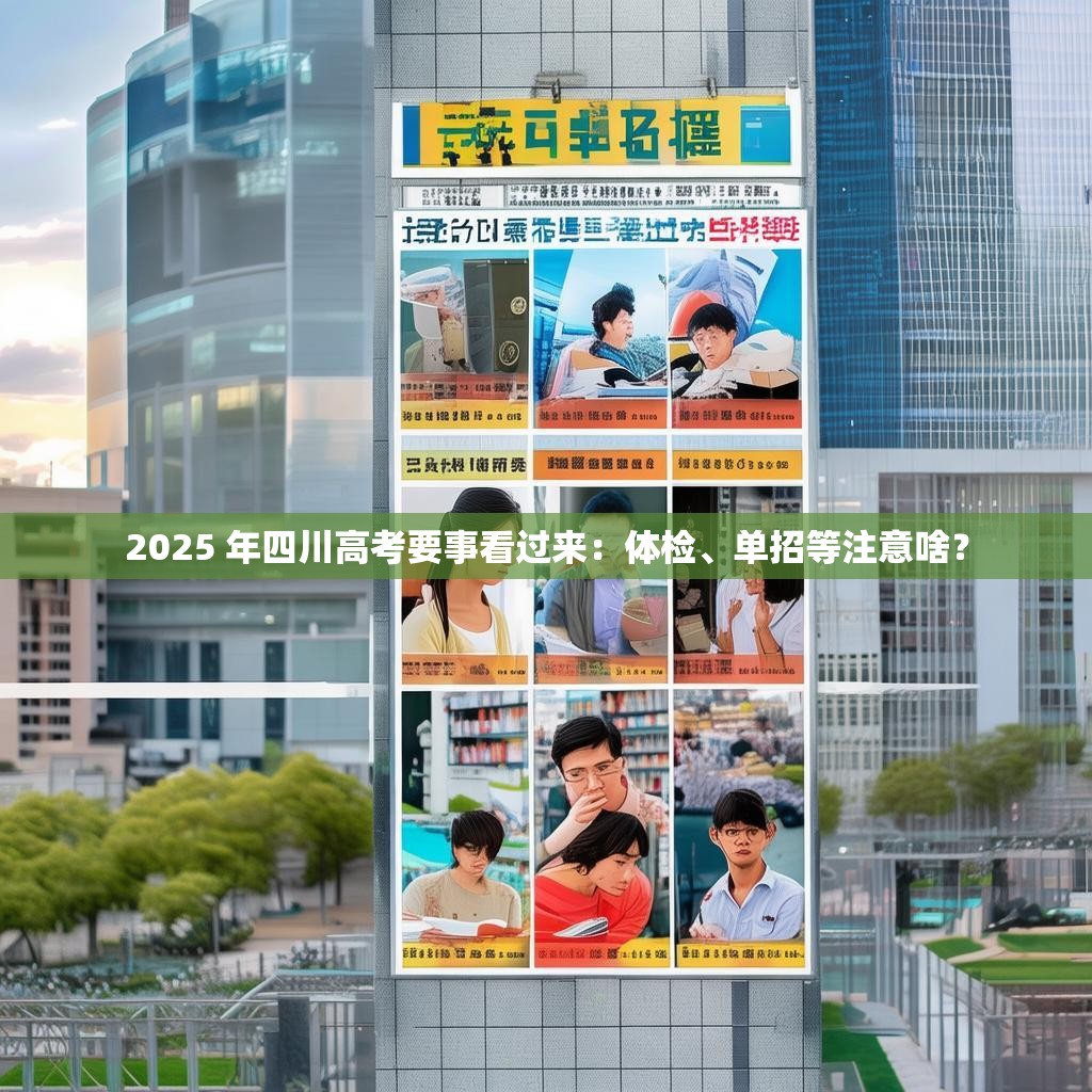 2025 年四川高考要事看过来：体检、单招等注意啥？