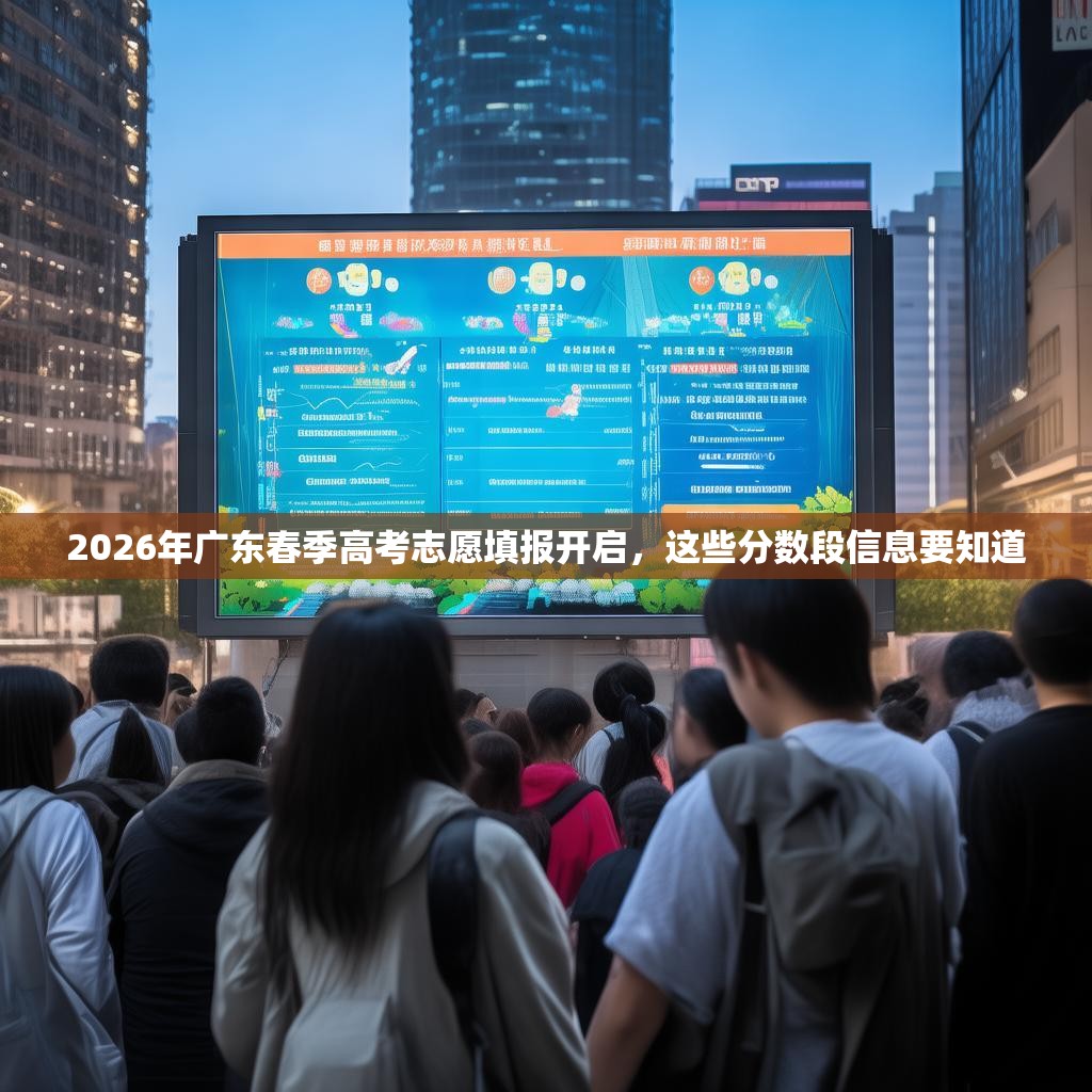 2026年广东春季高考志愿填报开启，这些分数段信息要知道