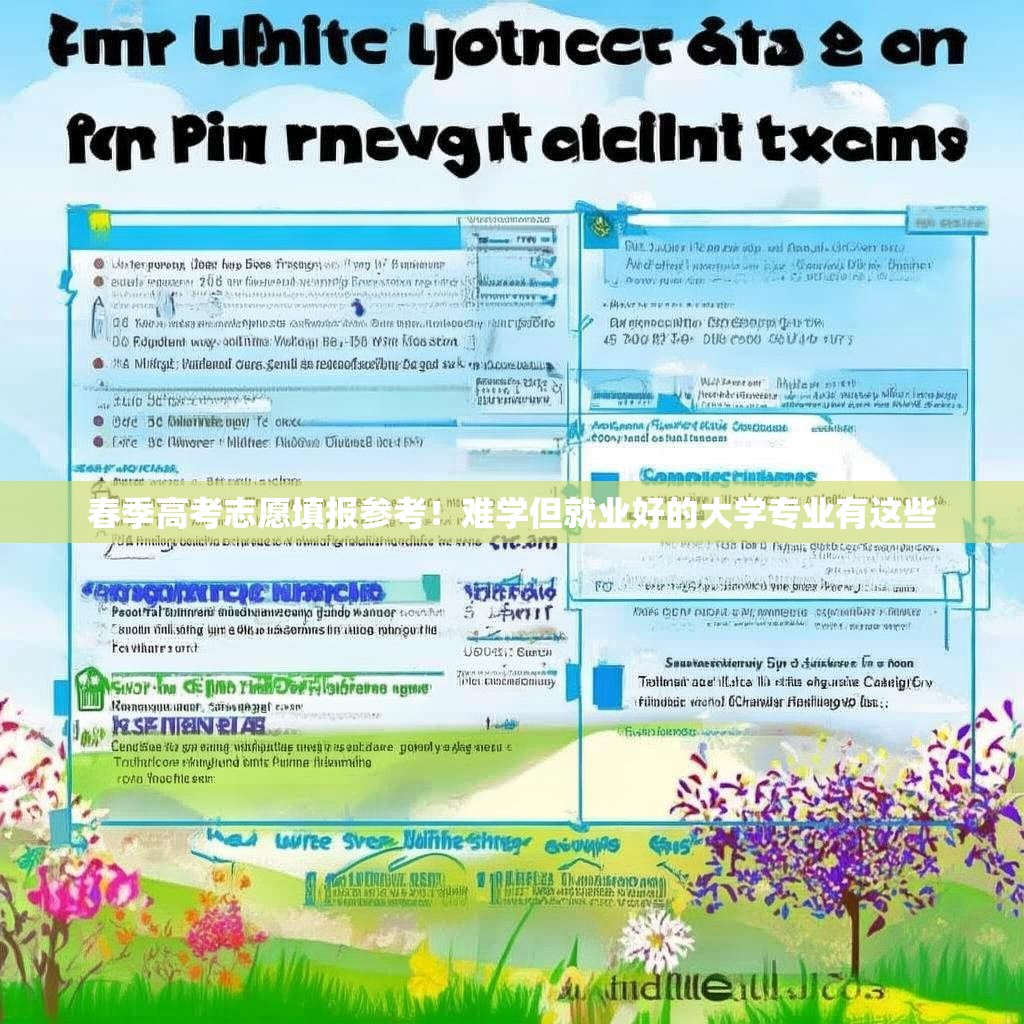 春季高考志愿填报参考!难学但就业好的大学专业有这些