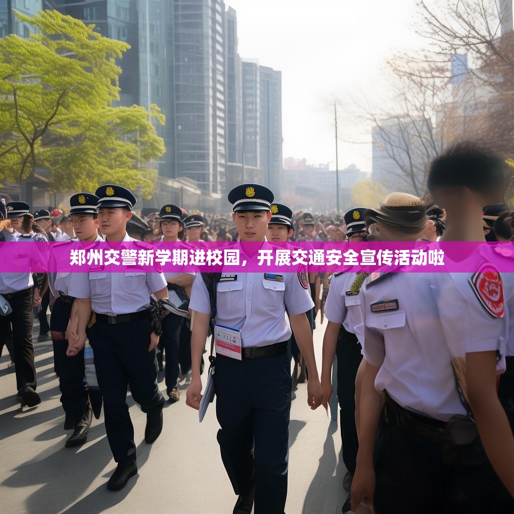 郑州交警新学期进校园,开展交通安全宣传活动啦