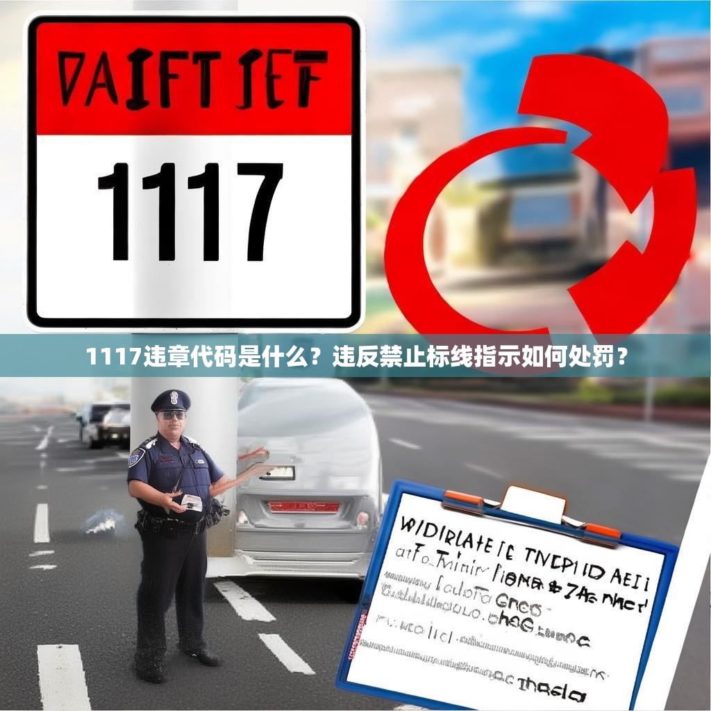 1117违章代码是什么？违反禁止标线指示如何处罚？