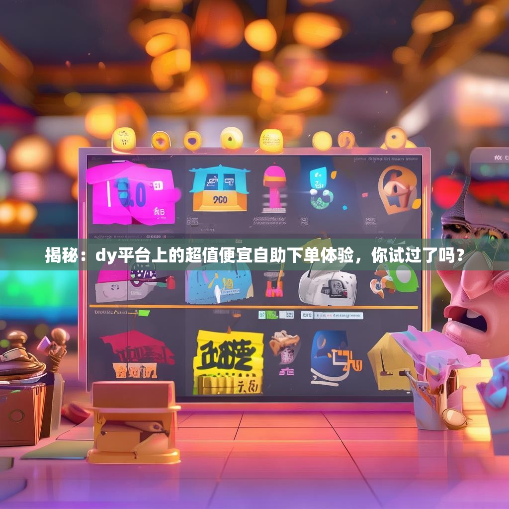 揭秘:dy平台上的超值便宜自助下单体验,你试过了吗?