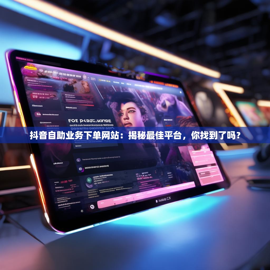 抖音自助业务下单网站:揭秘最佳平台,你找到了吗?
